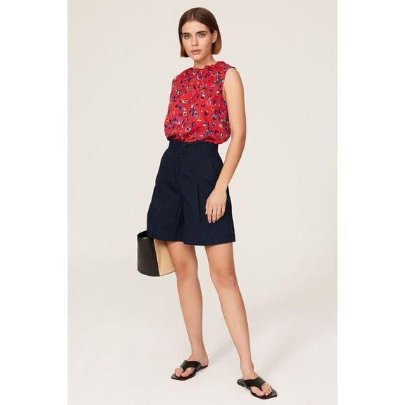 ✨JASON WU Linen Blend High Waist Pleated Shorts✨ - Picture 1 of 8